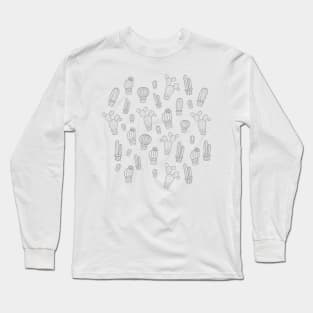 Cactus - Cute Cacti Flowers Long Sleeve T-Shirt